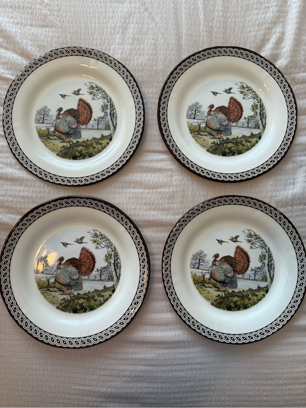NEW - Legend Turkey Salad/Dessert Plates - Set of 4